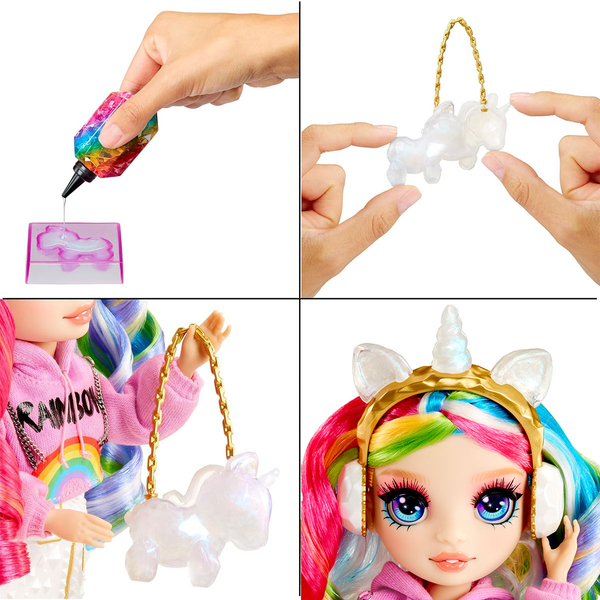 Ігровий набір з лялькою Rainbow High Creative Crystals Амая (121411) - Pampik - 8