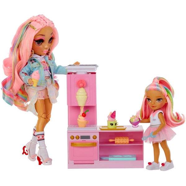 Ігровий набір з лялькою Rainbow High Littles Кондитерська Кенді (522058) - Pampik - 8