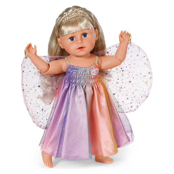 Одяг для ляльки Baby Born Сукня Веселка, 43 см (836132) - Pampik - 2