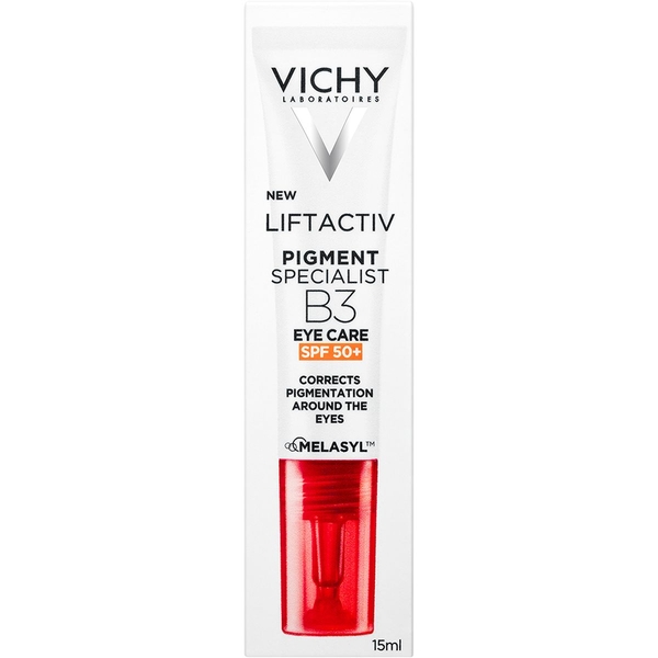 Антивіковий крем Vichy Liftactiv Pigment Specialist B3 Eye Cream SPF50+ для корекції пігментних плям та темних кіл у зоні навколо очей, 15 мл - Pampik - 3