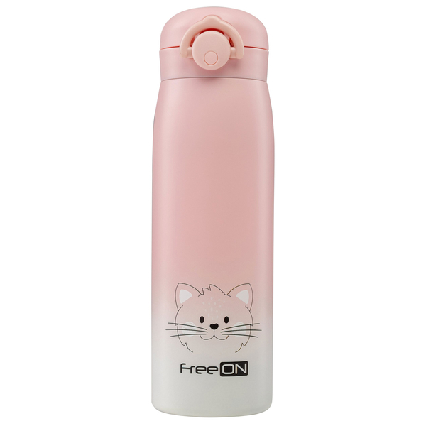 Термофляга FreeON, 480 мл, розовый (380692) - Pampik