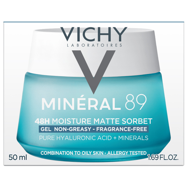 Матувальний гель-сорбет Vichy Mineral 89 48H Moisture Matte Sorbet, 50 мл - Pampik - 4