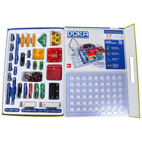 Конструктор электронный Doka Суперизмеритель, 17 схем (D70712) - Pampik - 2