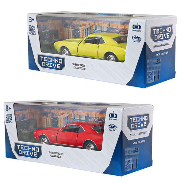 Автомодель TechnoDrive Chevrolet Camaro Z28 1968, 1 шт. в асортименті (250384W) - Pampik - 14
