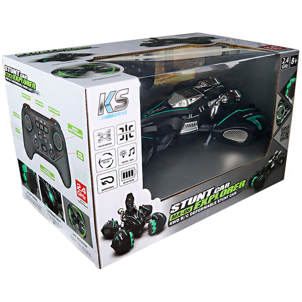 Автомобіль KS Drive Трюковий на р/в Lobster, 1:14, чорний (SL-432ABl) - Pampik - 16