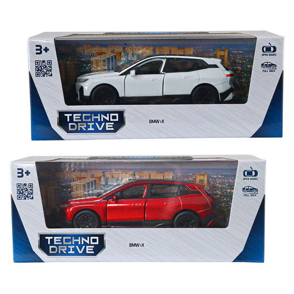 Автомодель TechnoDrive BMW iX, красный/белый (250380W) - Pampik - 12