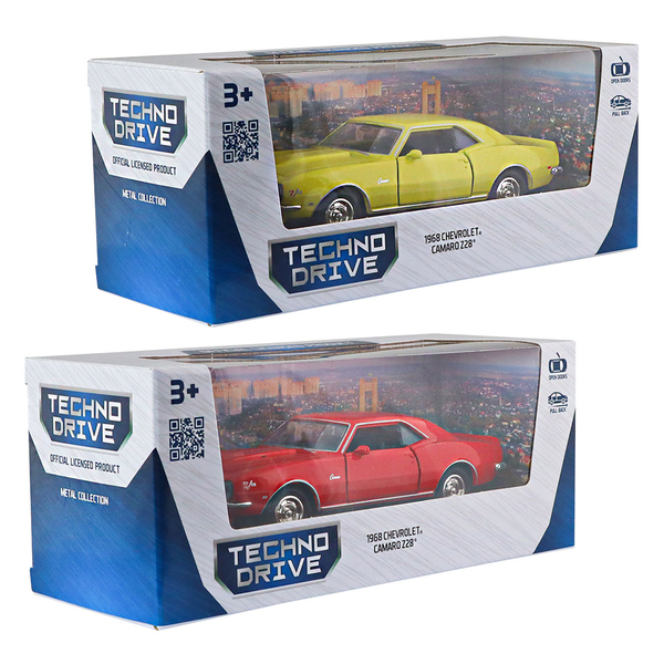 Автомодель TechnoDrive Chevrolet Camaro Z28 1968, 1 шт. в асортименті (250384W) - Pampik - 13