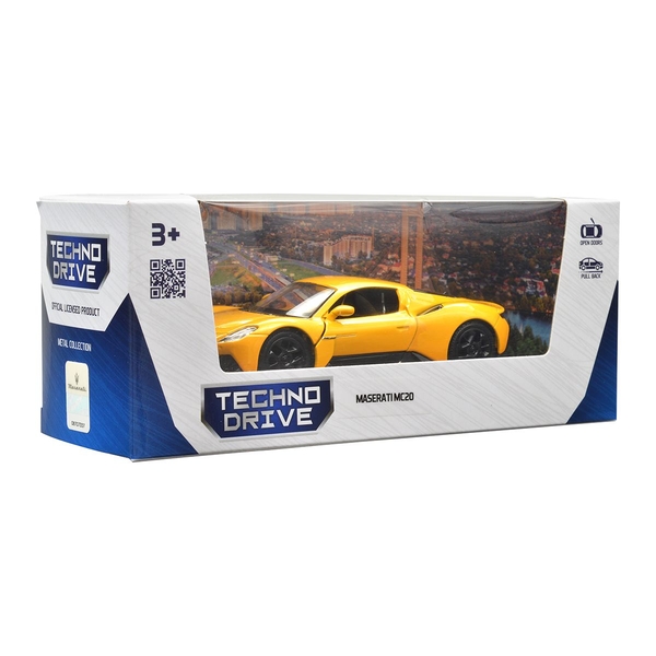 Автомодель TechnoDrive Maserati MC20, желтый (250340U) - Pampik - 9