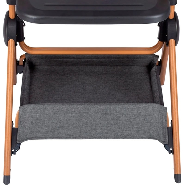 Приставная кроватка и стульчик для кормления FreeON Nest & Feed 2 в 1, серый (84959) - Pampik - 3