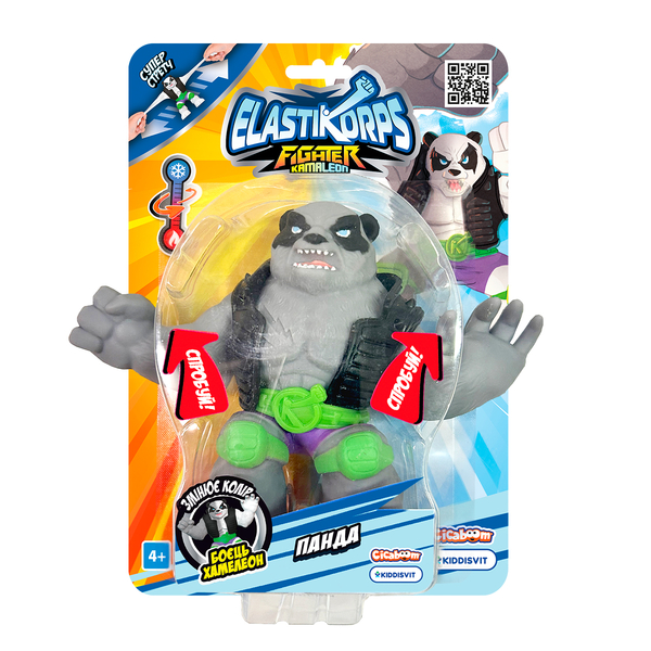 Стретч-іграшка Elastikorps Fighter Kamaleon Боєць-хамелеон, 1 шт. в асортименті (ELAKAM-HERO1-BL) - Pampik - 8