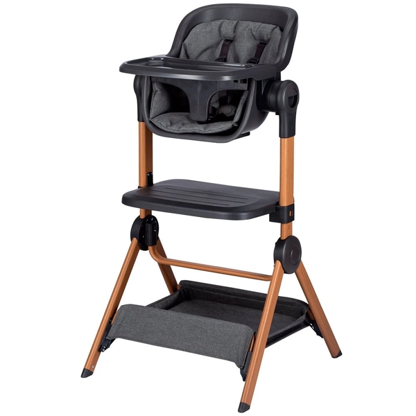 Приставная кроватка и стульчик для кормления FreeON Nest & Feed 2 в 1, серый (84959) - Pampik - 2