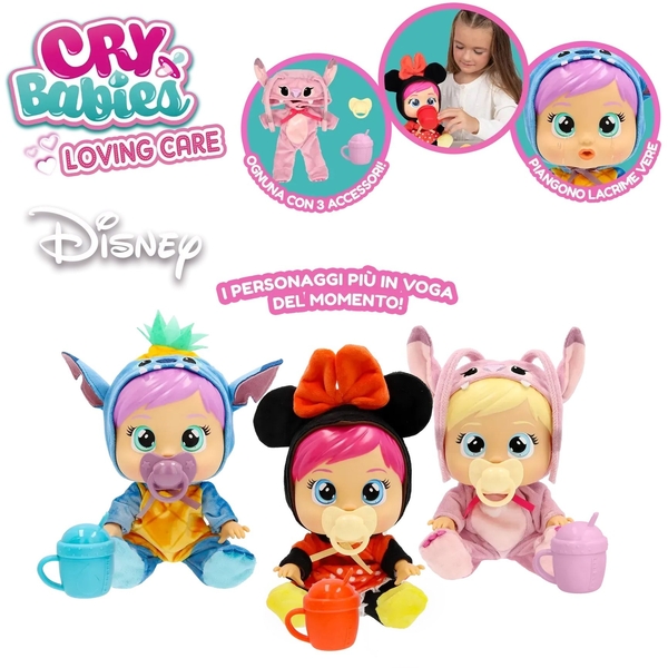 Лялька IMC Cry Babies Любов та турбота Disney Плакса Стіч, з аксесуарами, 26 см (927377) - Pampik - 11