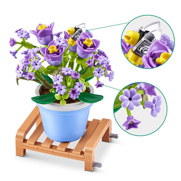 Конструктор у капсулі Max S1 Садові рослини у горщиках, 1 шт. в асортименті (83183GQ1) - Pampik - 3