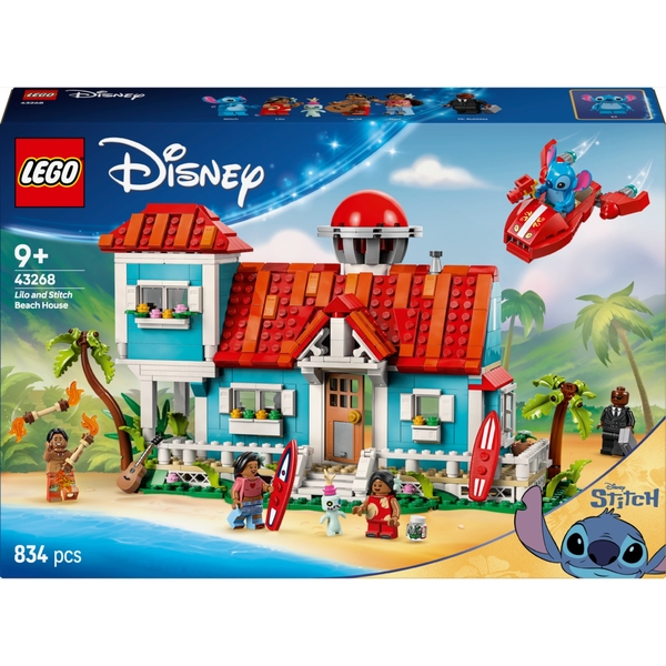 Конструктор LEGO Disney Пляжний будинок Ліло і Стіч, 834 деталі (43268) - Pampik