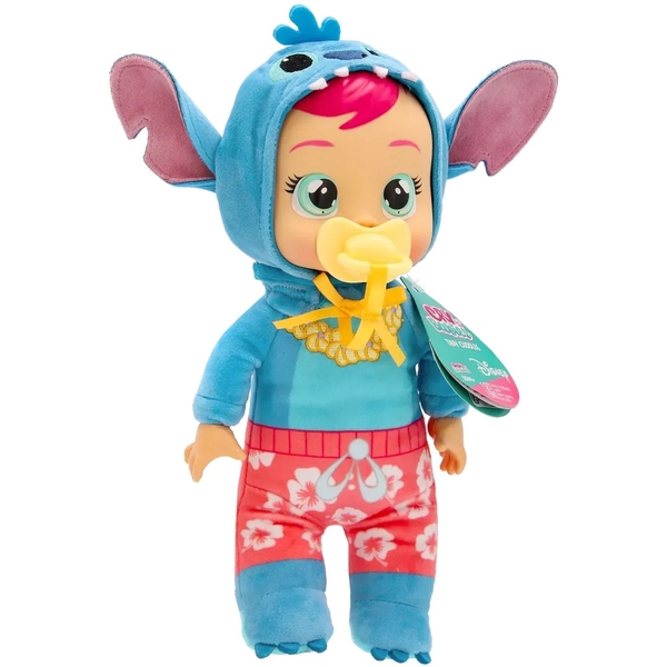 Лялька IMC Cry Babies Ніжні обійми Disney Плакса Стіч Гаваї, 25 см (925564) - Pampik - 2