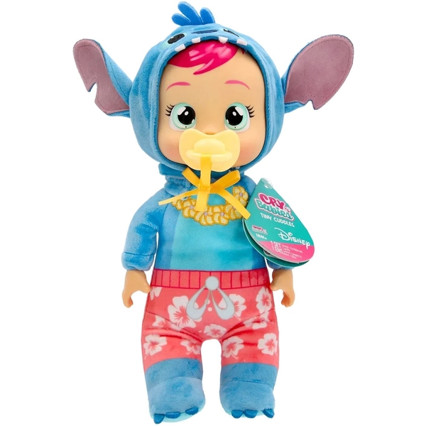 Лялька IMC Cry Babies Ніжні обійми Disney Плакса Стіч Гаваї, 25 см (925564) - Pampik