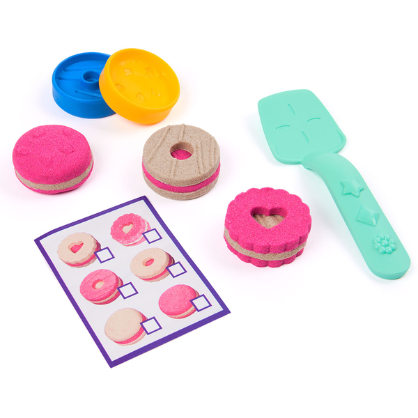 Набор песка для творчества Kinetic Sand Цветное печенье, 2 цвета, 227 г (71678) - Pampik - 6