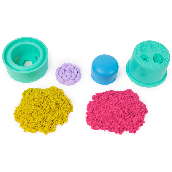 Набор песка для творчества Kinetic Sand Сказочные цветы, 2 цвета, 227 г (71677) - Pampik - 2