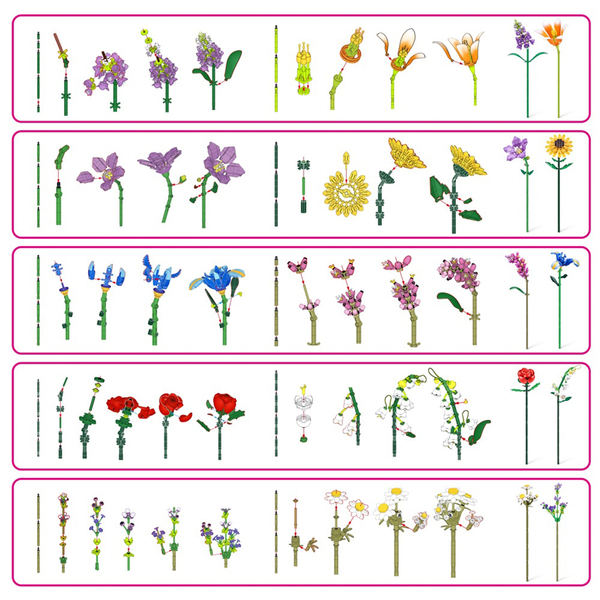 Конструктор у капсулі Max S1 Садові квіти, 1 шт. в асортименті (83184GQ1) - Pampik - 6