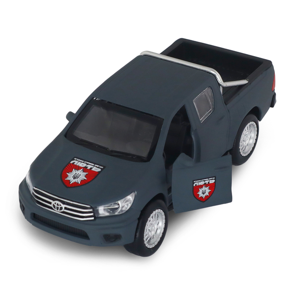 Автомодель TechnoDrive Шевроны Героев Toyota Hilux ОШБр НПУ Лють (KM6118F) - Pampik - 9