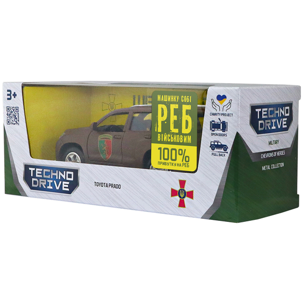 Автомодель TechnoDrive Шевроны Героев Toyota Prado 24 ОМБр (KM618824) - Pampik - 14