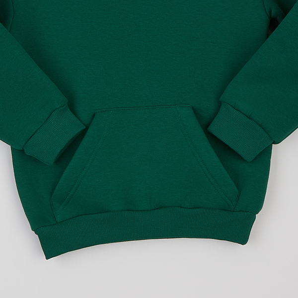 Худі на флісі Garnamama Basic Hoodie soft 128 Зелений (1039122.1235339) - Pampik - 4