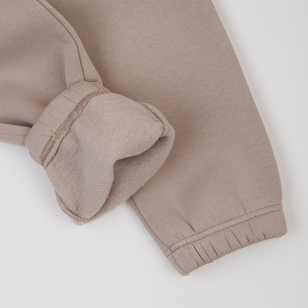 Спортивні штани на флісі Garnamama Oversize sport elastic з гумкою 152 Бежевий (1041453.1407273) - Pampik - 7