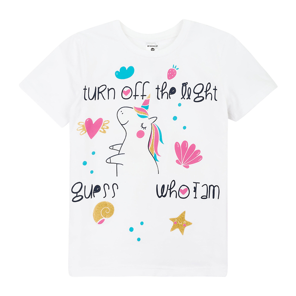 Футболка Garnamama Neon t-shirt, р.134, белый (978347.1333935) - Pampik