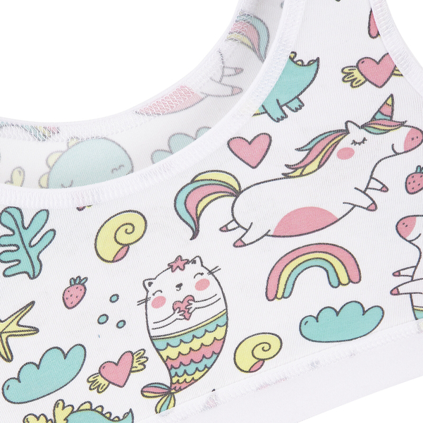 Ліф Garnamama Unicorn Crop Tops elastic 146-152 Білий (921656.1116835) - Pampik - 3