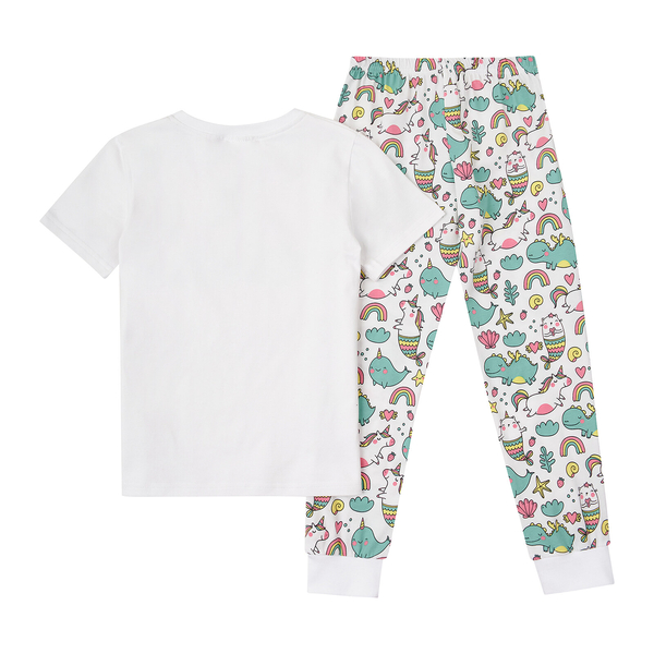 Піжама Garnamama Unicorn 2.0 PG new 122 Белый (902538.1255803) - Pampik - 2