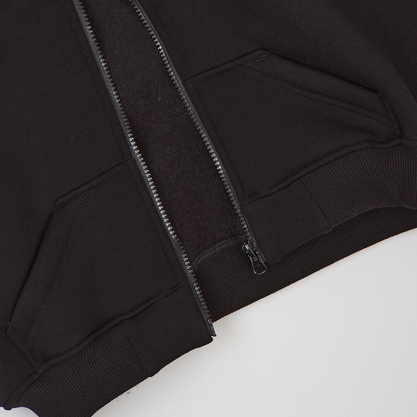 Бомбер утеплений Garnamama Oversize sport hood с капюшоном 122-128 Черный (1041738.1407311) - Pampik - 3