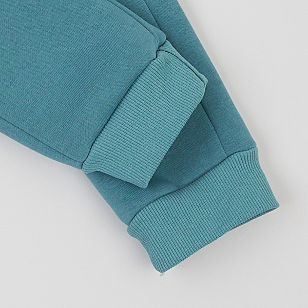 Спортивний костюм на флісі Garnamama Basic Hoodie soft принт 134 Зелений (1039737.13978711) - Pampik - 7