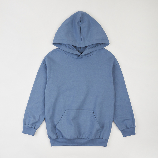 Худі Garnamama Basic Hoodie 2-х нитка 140 Голубой (1008880.11408817) - Pampik - 3