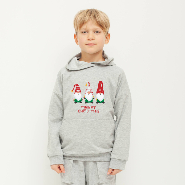 Худі Garnamama Hoodie Christmas 140 Сірий (966339.1323414) - Pampik