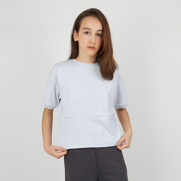Футболка Garnamama Basic t-shirt elastic 140-146 Серый (988644.1344793) - Pampik - 8