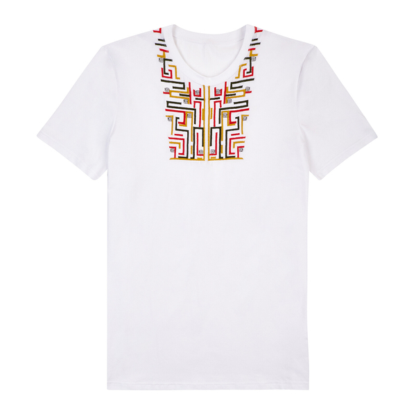 Футболка Garnamama Ukraine t-shirt чол вишиванка L муж Белый (943075.1295631) - Pampik