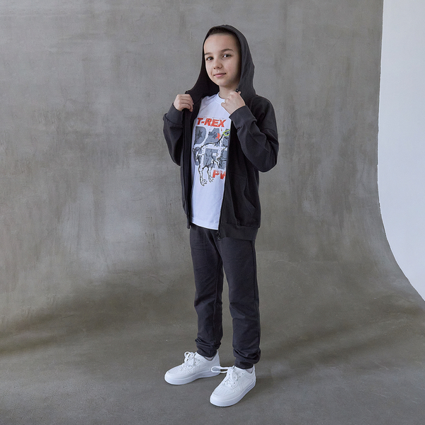 Спортивна кофта Garnamama Basic Jacket, р.164, сірий (1009191.1179258) - Pampik - 8