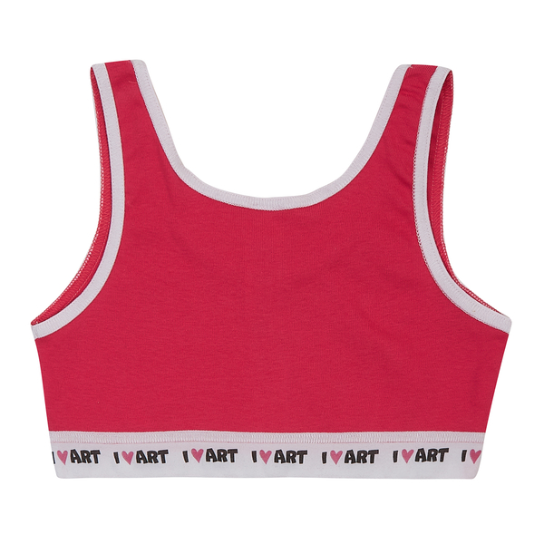 Ліф Garnamama Unicorn I LOVE ART Crop Tops 122-128 Розовый (1035738.1400963) - Pampik - 2