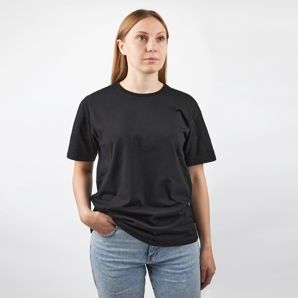 Футболка Garnamama Basic t-shirt жін L Чорний (871886.1228054) - Pampik - 4