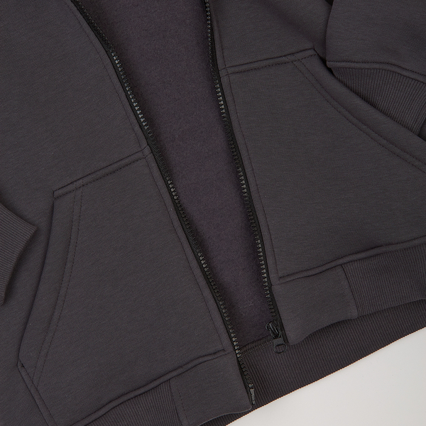 Спортивна кофта Garnamama Oversize sport zip на блискавці з капюшоном 158-164 Сірий (1043372.1408204) - Pampik - 4