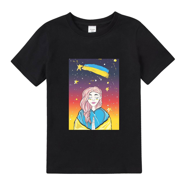 Футболка Garnamama Ukraine t-shirt дитячі малюнки 104 Чорний (921772.1278325) - Pampik