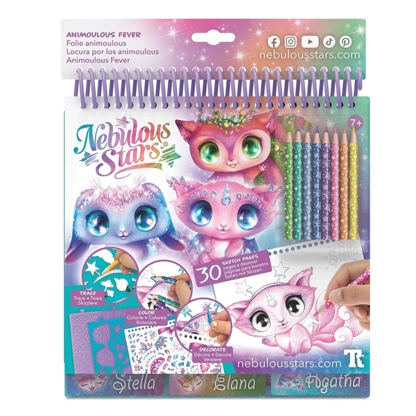 Набор для творчества Nebulous Stars Скетчбук Звездные друзья (11141) - Pampik