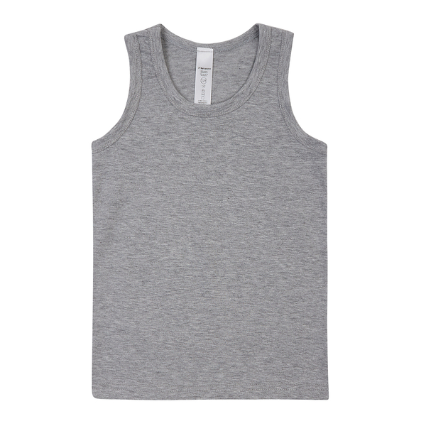Майка Garnamama Basic vest boy 122-128 Сірий (1035707.1186397) - Pampik