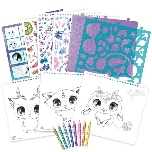 Набор для творчества Nebulous Stars Скетчбук Звездные друзья (11141) - Pampik - 2