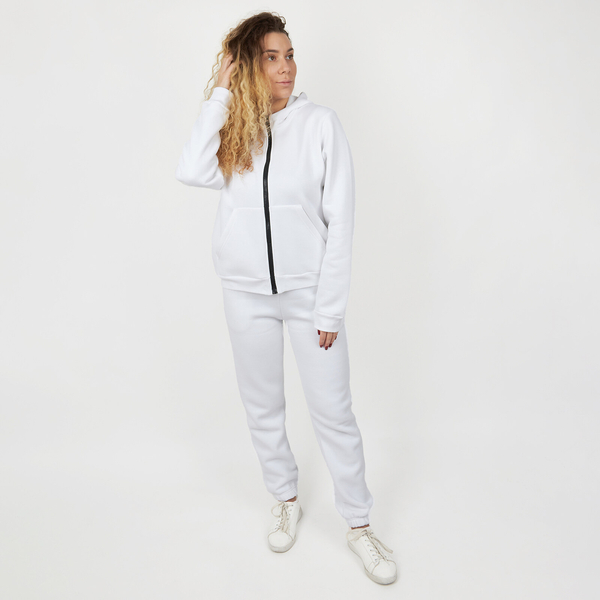 Спортивний костюм на флісі Garnamama Basic Sweatsuit Mom Jacket +Pants soft L Белый (882617.1237424) - Pampik