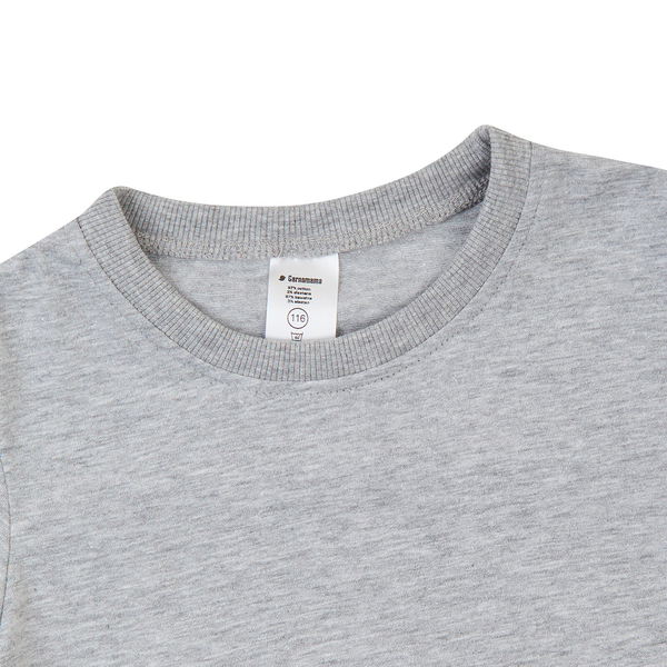 Футболка Garnamama Basic t-shirt new, р.134-140, сірий (963119.7988210) - Pampik - 3