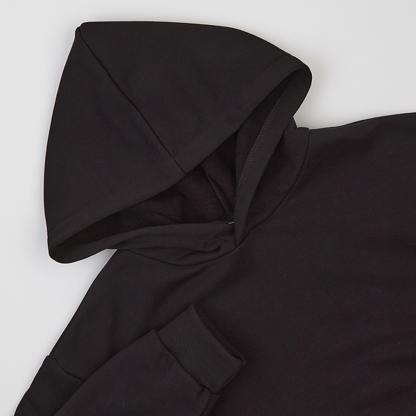 Худі на флісі Garnamama Basic Hoodie soft 122 Чорний (1034524.1235331) - Pampik - 5