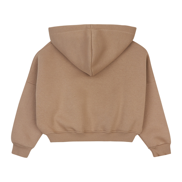 Бомбер утеплений Garnamama Oversize sport hood с капюшоном 122-128 Бежевый (1041688.1407313) - Pampik - 2