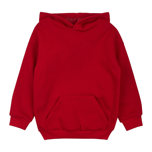 Худі на флісі Garnamama Basic Hoodie soft 158 Червоний (1034942.1235337) - Pampik