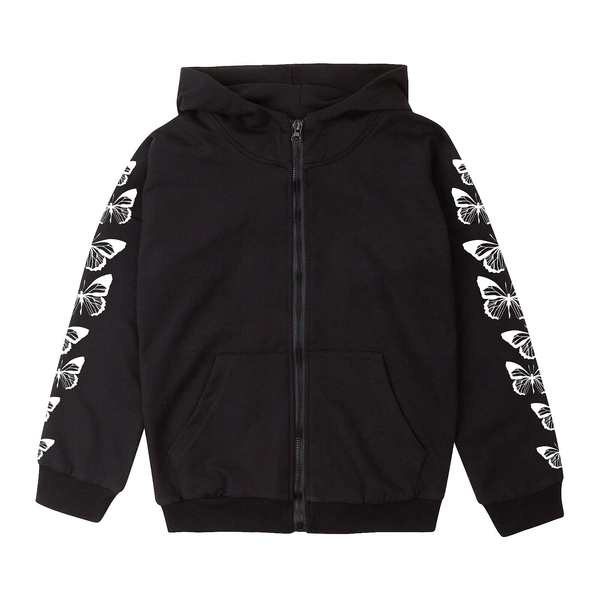 Спортивна кофта Garnamama Jacket Butterflies 146 Чорний (986352.1344111) - Pampik